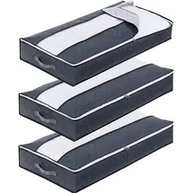 Withosent Unterbettkommode 90L 3-tlg. schwarz