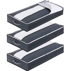 Withosent Unterbettkommode 90L 3-tlg. schwarz