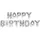 Papstar Folienluftballon-Set 12 St. Farbig sortiert Happy Birthday