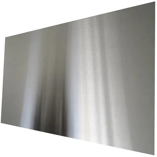 Kitchen splash plate rectangular 900 x 450mm - stainless ste