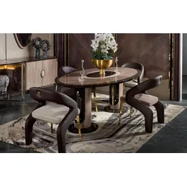 aea Esstisch 4x Stühle 5tlg Esszimmer Garnitur Lehnstühle Modern Erwachsene Holz Neu,