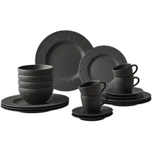 Villeroy & Boch Manufacture Rock Kombiservice 20-tlg. schwarz