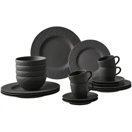 Villeroy & Boch Manufacture Rock Kombiservice 20-tlg. schwarz