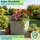 ethick Quadratischer Blumentopf 47 x 47 x 39 cm Beton-Grau