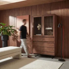 Furnhouse Vitrine 110 x 45 x 190 cm Braun