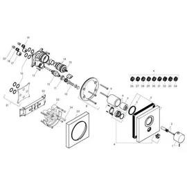 Hansgrohe ShowerSelect Square Duschthermostat für 1 Verbraucher Chrom 36716000