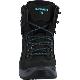 Lowa Renegade GTX Mid Damen Wide asphalt/türkis 43.5