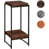 Mendler Blumentisch HWC-K71 82 x 82 cm Dunkelbraun
