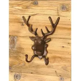 Dehner Gusseisen-Hirsch mit Haken, Braun