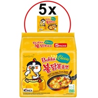 5x140g Samyang Instandnudelsuppe Spicy Buldak Hot Chicken FlavorRamen Käse