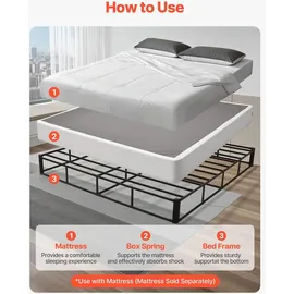 Vevor Boxspringbettgestell 2010 x 1925 mm Grey