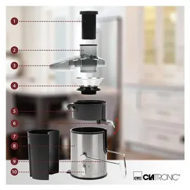 Clatronic AE 3666 Slow Juicer silber