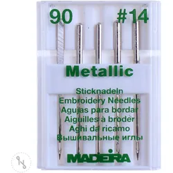 Madeira Stick-Nadeln Metallic 5er Packung Stärke 90
