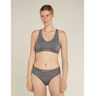 Icebreaker 125 Cool-lite Sprite Racerback Bra Gritstone Heather 013 XL