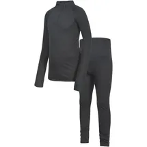 Trespass Trespass, Herren, Funktionsunterhose, UNITE360 | Lange Unterwäsche-Set für Kinder (116), Schwarz, 116