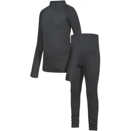 Trespass Trespass, Herren, Funktionsunterhose, UNITE360 | Lange Unterwäsche-Set für Kinder (116), Schwarz, 116