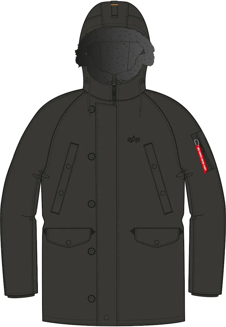 Alpha Industries Explorer Jacke, grau-grün-braun, Größe S für Männer