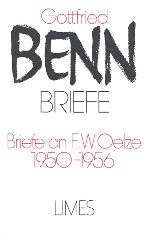 Briefe / Briefe An F. W. Oelze. 1950-1956 (Briefe) - Gottfried Benn, Leinen