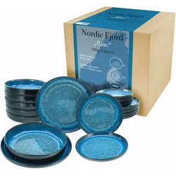 Creatable Tellerset 18-tlg. Blue NORDIC FJORD - L/B/H ca. 45,50x45,00x32,00