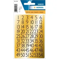 Herma Zahlen 13x12 mm, 216 Etiketten, Aufdruck: 1-100 Folie,