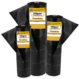 Aquagart 64m2 Bodengewebe Unkrautfolie Mulchfolie 100g 1m Breit Schwarz