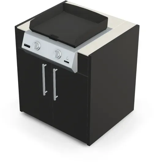 Brabura KC 80 Plancha Körper - Iron Frost / Anthrazit / Silberner Griff