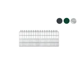 Schmuckmatten Exklusiv - feuerverzinkt - 241,8 x 90 cm - Zierer mit Spitzen - hohe Sicherheit für Garten & Grundstück