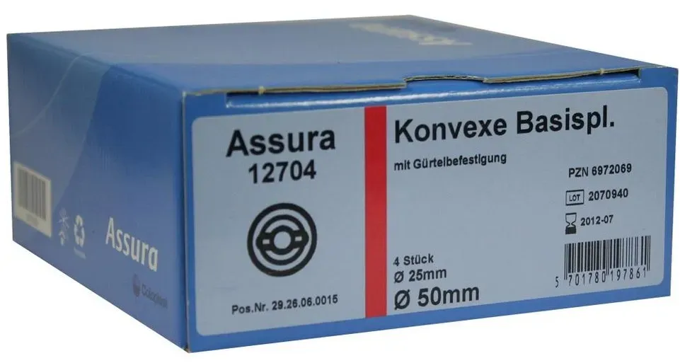 Assura Basisp.konvex RR50 25mm m.Gürtelb 4 St