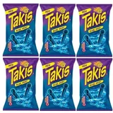 6 Tüten Takis Blue Heat a 100 g Hot Chilli Lime Tortilla Chips