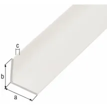 GAH Alberts Winkelprofil Kunststoff schwarz 2000 x 25 x 25 mm