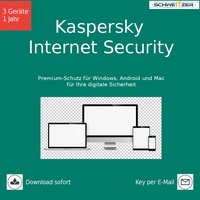 Kaspersky Internet Security, Upgrade, 3 Geräte, 1 Jahr, Download