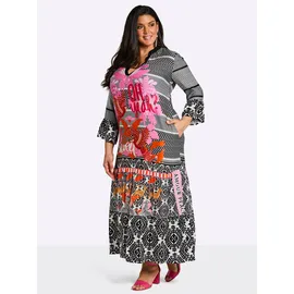 sheego Kleid Etuikleid Mehrfarbig 48