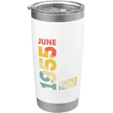 1955 Limited Edition Juni 1955 Retro 1955 Vintage Jahr 1955 Doppelwandiger Edelstahl-Thermobecher