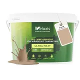 Veluxis Wandfarbe Veluxis® Wandfarbe Universal, Deckkraft-Klasse 1, Streifenfrei, tropfarm & VOC-frei braun 2.5 l