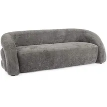 BIZZOTTO Sofa Clemence aus Stoff, gepolstert, modernes Design, dunkelgrau, 2–3 Sitzplätze