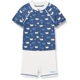 Playshoes UV-Schutz Einteiler Unisex Kinder Badeanzug Schwimmanzug Badebekleidung, Wal, 86/92 - 86-92