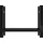 CLP Kaminholzregal Medya Metall 80 x 30 x 60 cm Schwarz