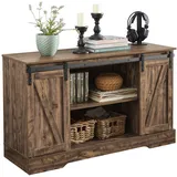 SoBuy Sideboard mit Schiebetüren Kommode Küchenschrank Flurschrank Beistellschrank Lowboard TV-Schrank