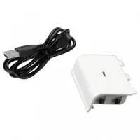 Akku + Kabel Micro USB Für Controller Microsoft Xbox One, 1200 MAH, Ladung, Weiß