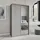 masseno Schwebetürenschrank TAVI 120 x 205 x 60 cm Grau