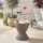 casa.pro Atessa Gartentisch 48,5 x 48,5 x 58 cm Hellbraun