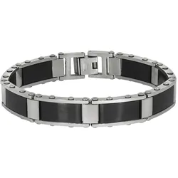 Zeeme Stainless Steel Armband Edelstahl poliert matt zweifarbig