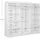 ax living Schwebetürenschrank Cabinio 240 x 216 x 61 cm Braun/Schwarz