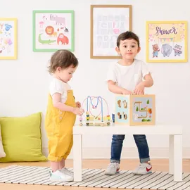 Teamson Kids Vorschulspiellabor 4-in-1-Aktivitätsstation Aus Holz Mehrfarben PS-T0006