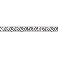 A.S. Création Only Borders Bordüre 5 cm 1 Stück Schwarz/Weiß 303461