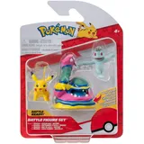 Pokémon Battle Figure Set Pikachu, Machollo, Alola-Sleimok, offizielles Figuren Set