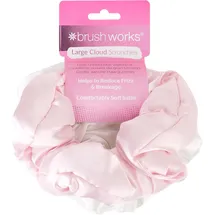 Brushworks Large Cloud Scrunchies Pink - White