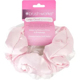 Brushworks Large Cloud Scrunchies Pink - White