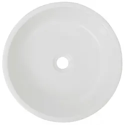 Waschbecken Rund Keramik | vidaXL : Farbe - Weiss