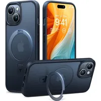 Torras UPRO Ostand Matte iPhone 15), Smartphone Hülle, Schwarz